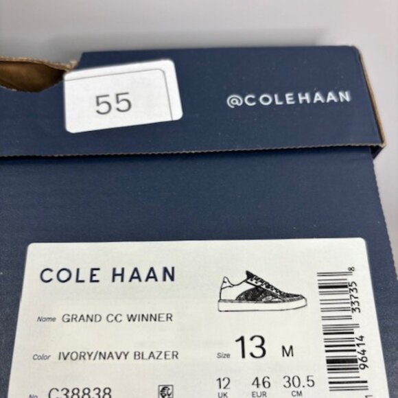 Cole Haan Men's Grand Crosscourt Winner Sneaker Ivory/Navy/Tan Size 13 NWB - Picture 15 of 16